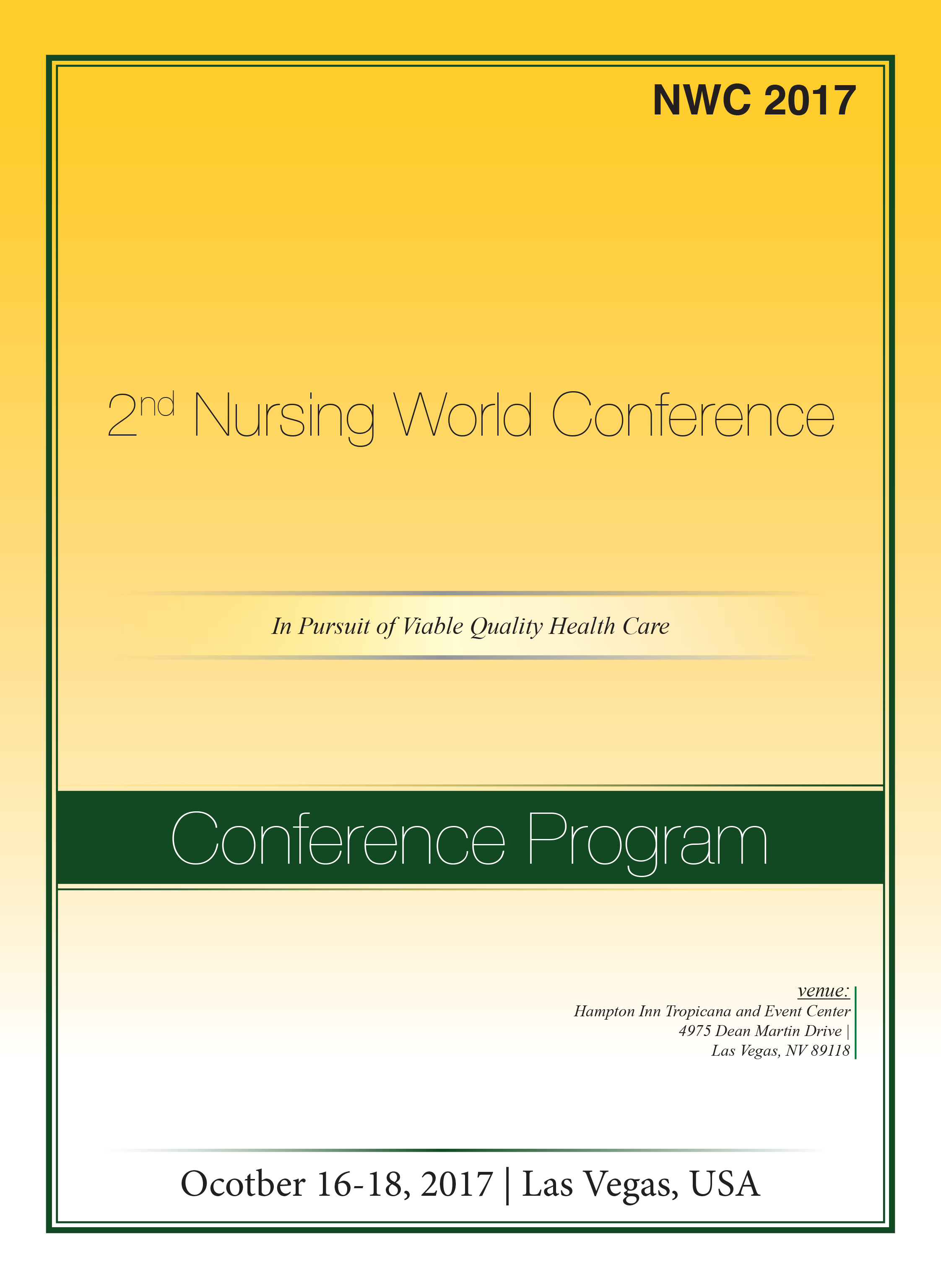 2nd Nursing World Conference | Las Vegas, USA Program